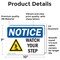 Signmission 7 in Height, 10 in Width, Vinyl Decal, Rectangle OS-2PACK-NS-D-710-L-18968 - alternate 5